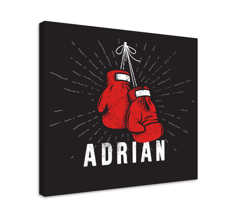 Sports canvas art boxing gloves showcase - TenStickers