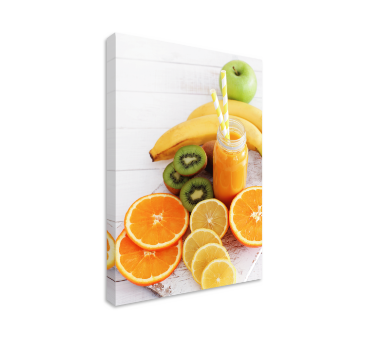 Fresh citrus medley fruit canvas wall art - TenStickers