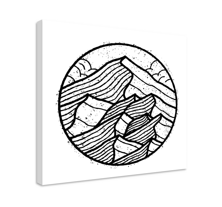 Nature in a circle  nordic art prints - TenStickers