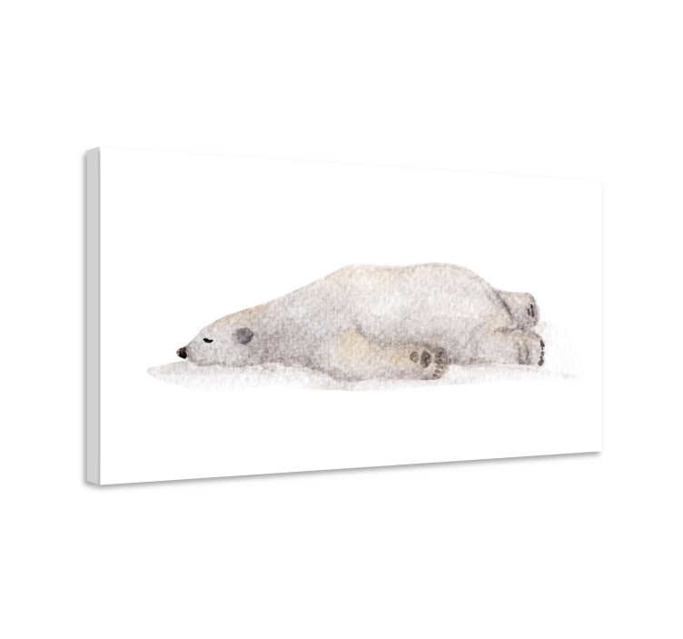 Abstract sleeping bear nordic art prints - TenStickers