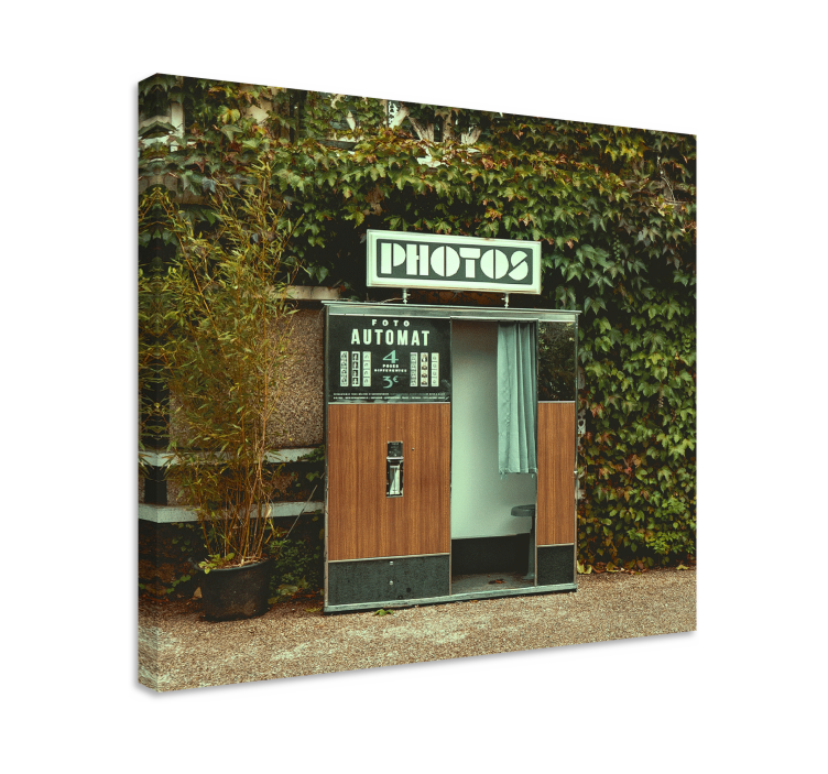 Video game canvas art vintage photo booth - TenStickers