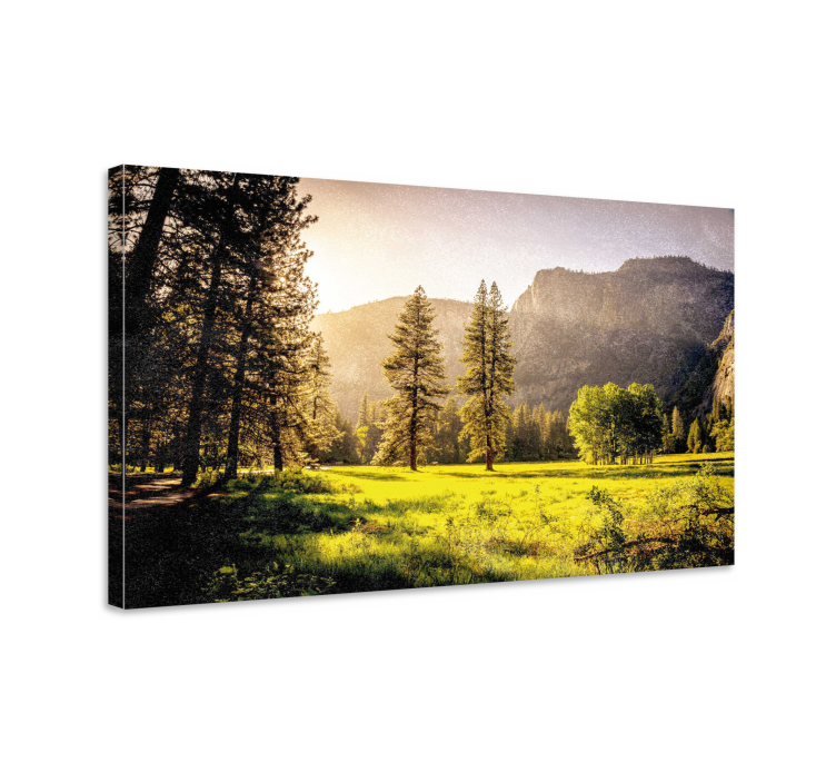 Landscape canvas of majestic mountain scenery - TenStickers