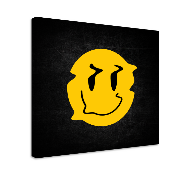 Quote canvas of joyful grinning face - TenStickers