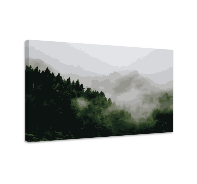 Creepy forest shot Plant canvas prints - TenStickers