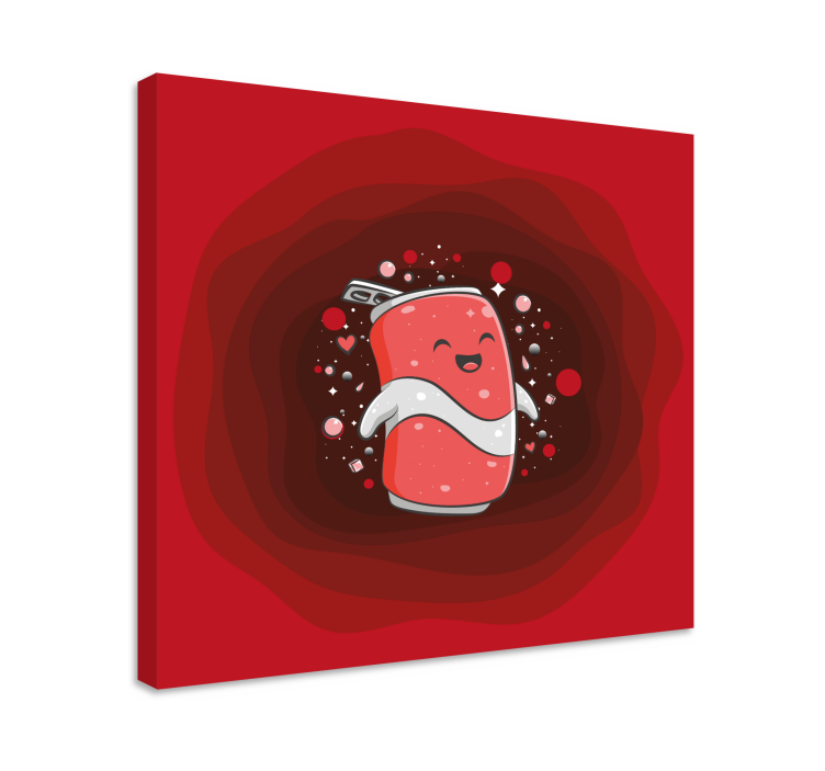 Original can graffiti cartoon modern canvas - TenStickers