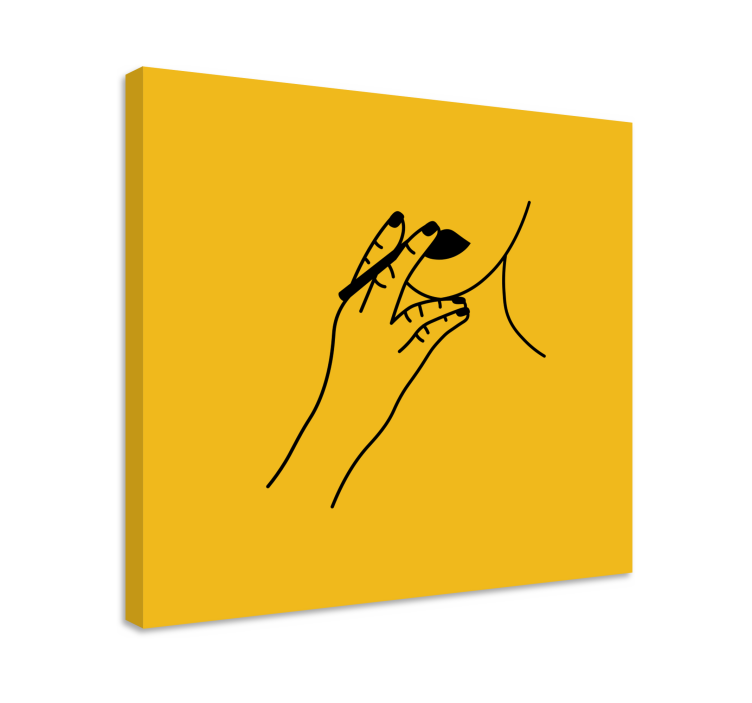 Retro canvas chic hand gesture - TenStickers