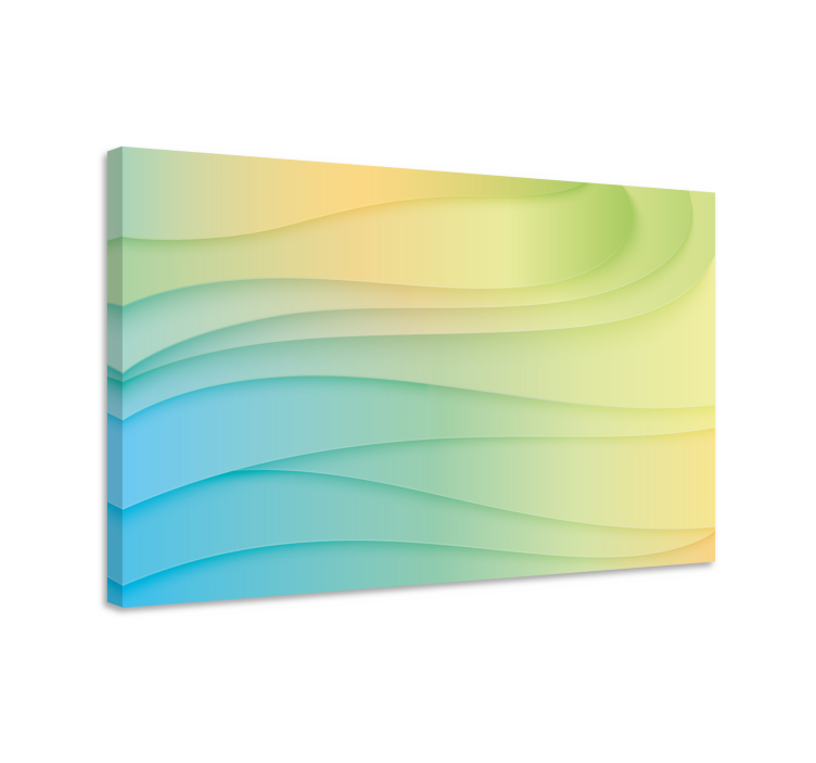 Modern abstract forms 3D canvas prints - TenStickers