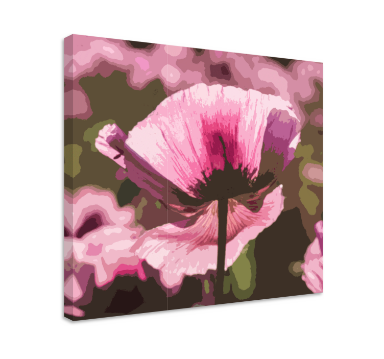 Abstract Blossom flower canvas - TenStickers