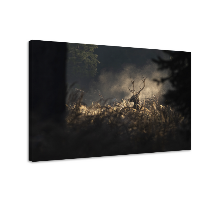 Stag canvas regal stag silhouette - TenStickers