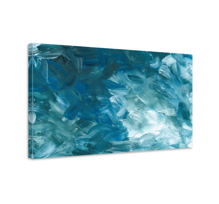 Textured Blue Swirl abstract wall art  1 - TenStickers