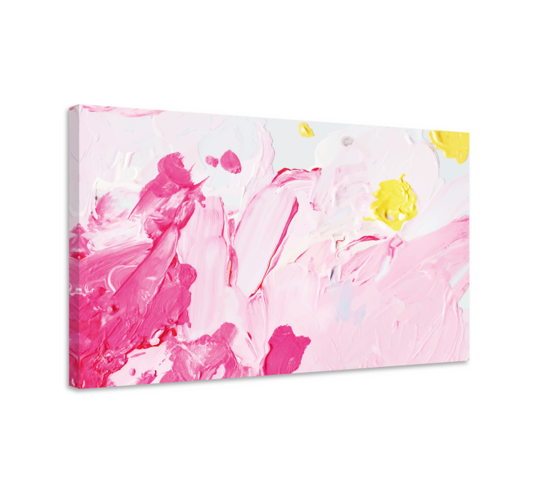 Landscape canvas abstract pink swirls - TenStickers