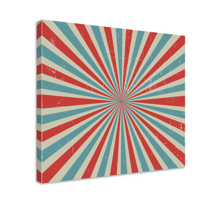 Abstract wall art 1 radiating pattern artwork - TenStickers