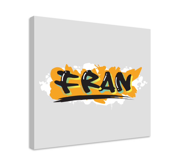 Abc canvas wall art bold lettering design - TenStickers