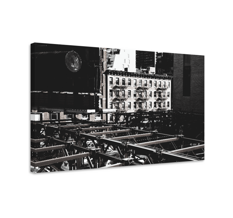 Cityscape wall art urban skyline viewpoint - TenStickers