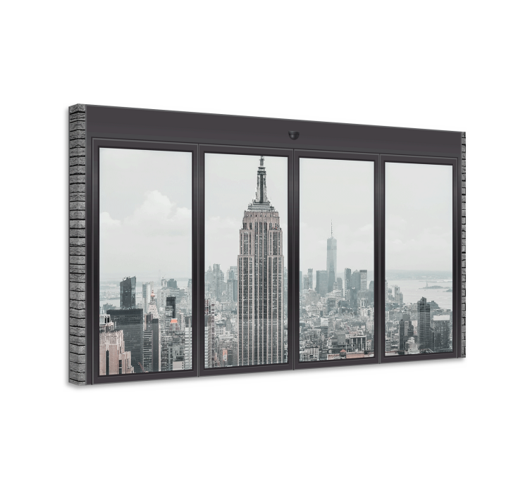 Big windows New York city canvas prints - TenStickers