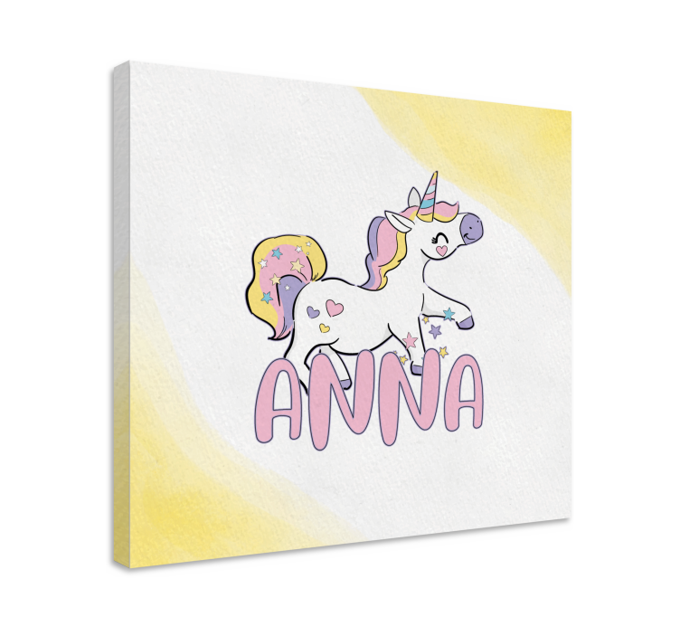 Unicorn pictures framed happy unicorn character - TenStickers