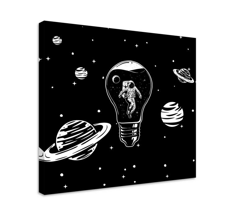 Illustration of astronaut  bedroom wall prints - TenStickers