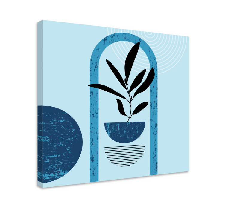 Minimalist Plant Illustration Flowers  canvas - TenStickers