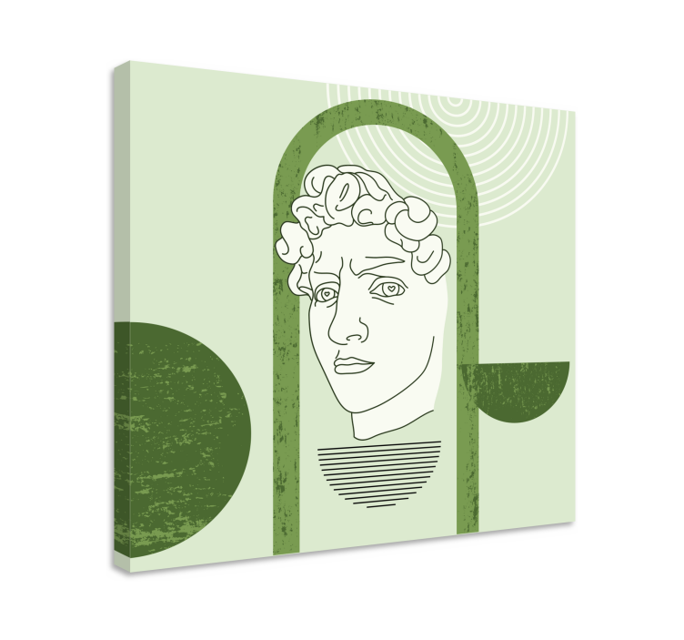 David green pop art sculpture canvas art prints - TenStickers