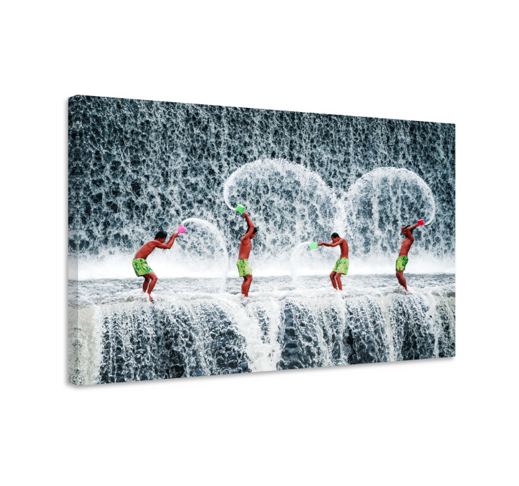 Sports canvas art water splash championships - TenStickers