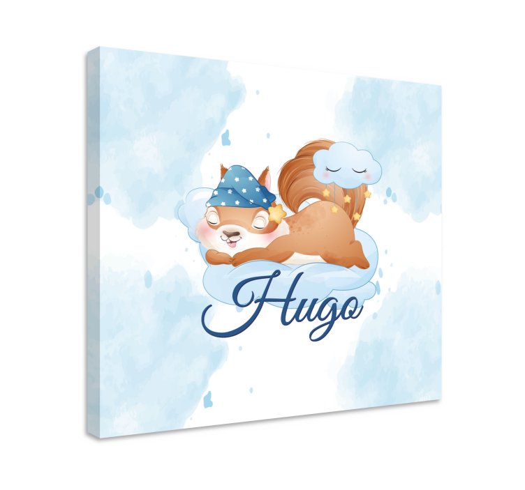 Animal roller blind squirrel dreaming sweetly - TenStickers