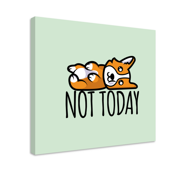 Dog wall art corgi relaxing - TenStickers