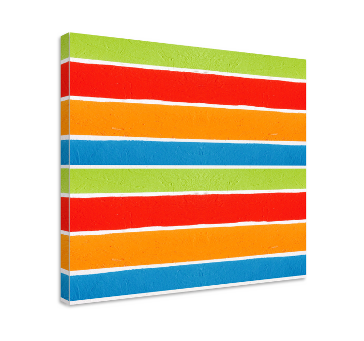 Buddha wall art in vibrant multi-colored stripes - TenStickers