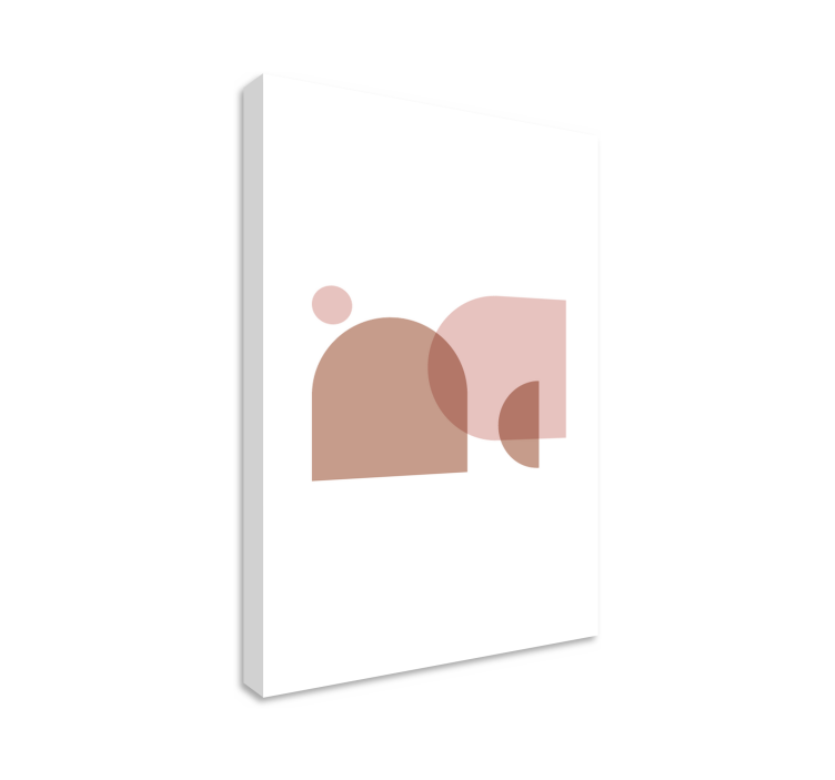 Geometric canvas minimalist abstract forms - TenStickers