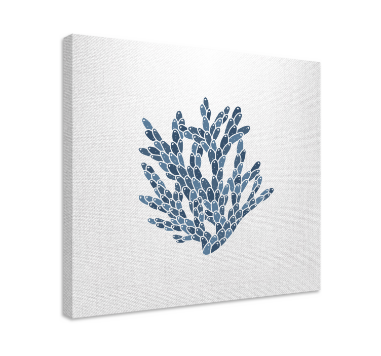 Modern Corals "Hampton Style" abstract canvas - TenStickers
