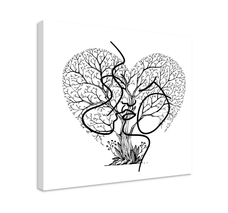 Abstract Kiss Tree Multi canvas art prints - TenStickers