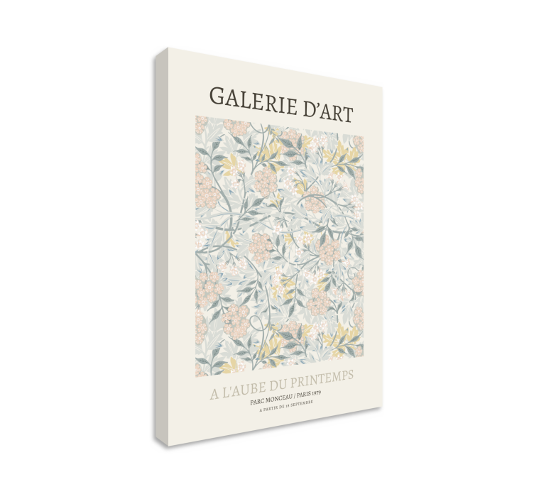 Flowers canvas floral pattern design - TenStickers