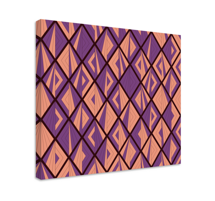 Geometric canvas geometric diamond design - TenStickers