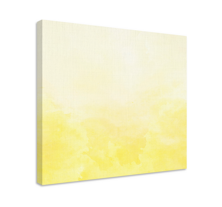 Flowers canvas in soft yellow shade - TenStickers