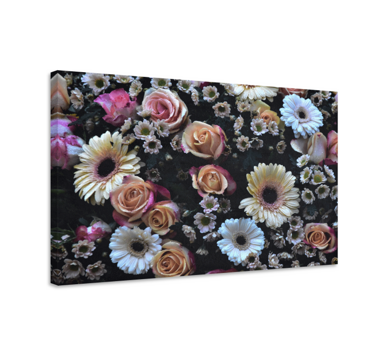Flowers canvas beautiful floral arrangement - TenStickers