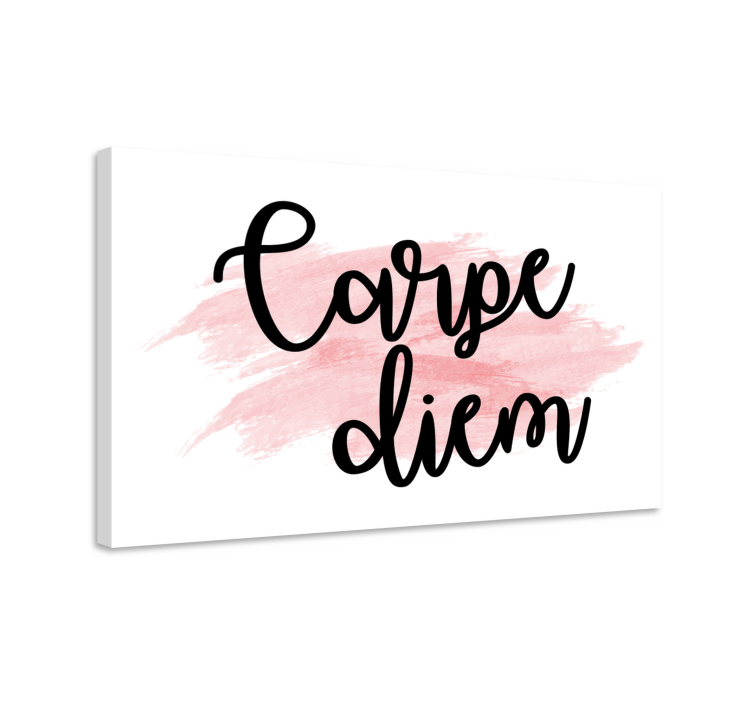 Quote canvas seize the day inspiration - TenStickers