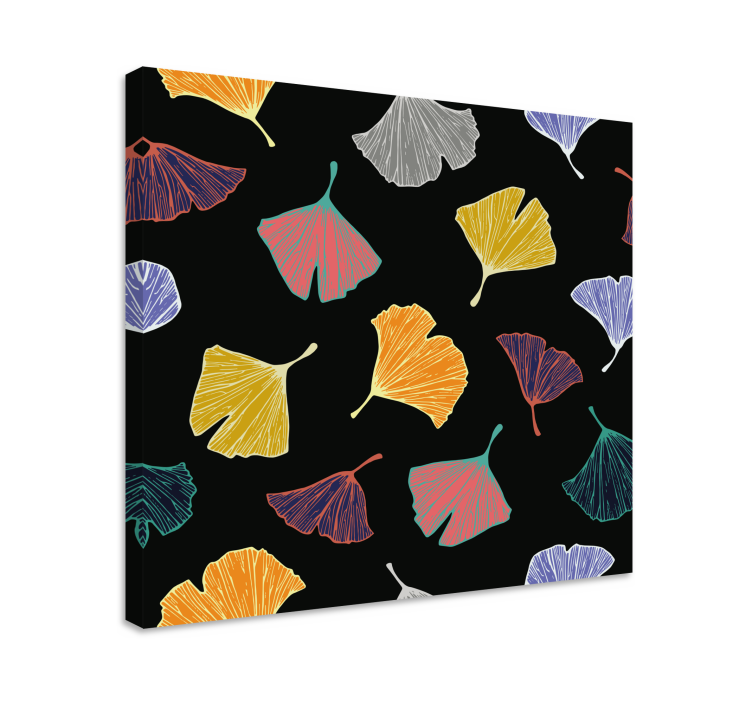 Caltero Ginkgo Leaf modern canvas - TenStickers