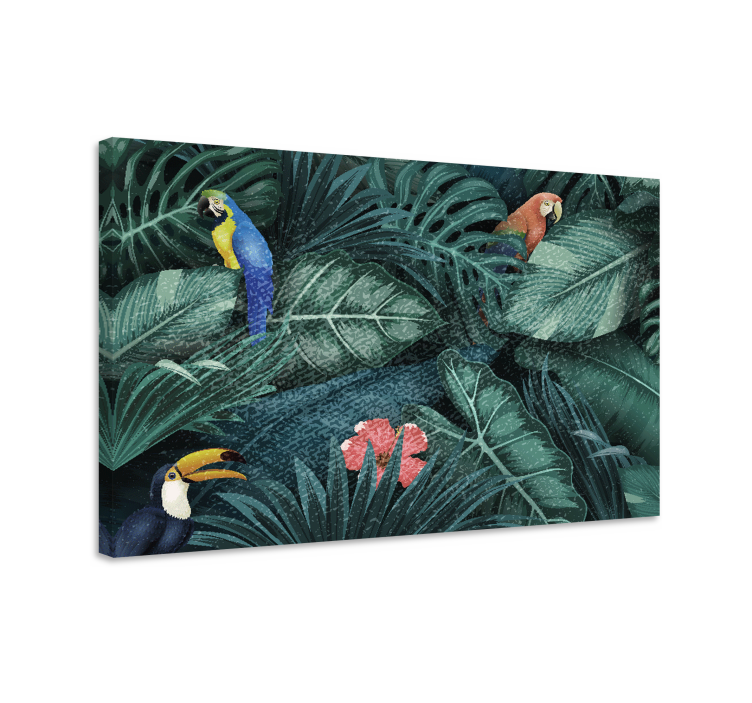 Bright Exotic Jungle canvas pictures - TenStickers