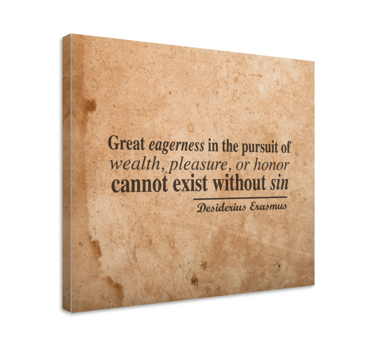 Quote canvas of ambition and prosperity - TenStickers