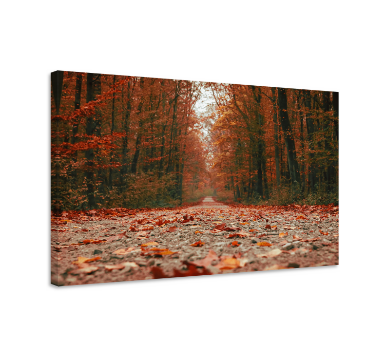 Fall trail landscape canvas - TenStickers