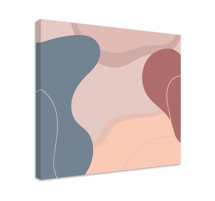 Modern canvas art organic shapes balance - TenStickers