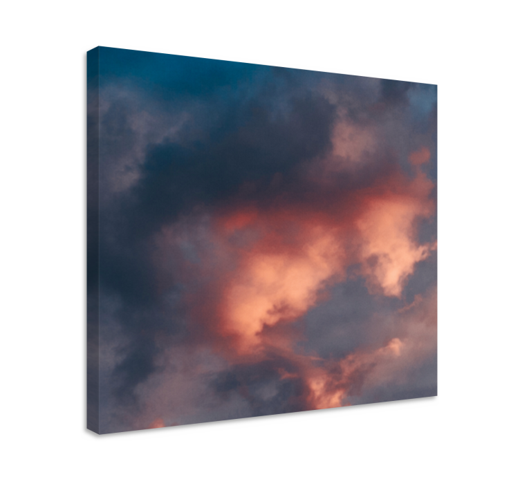 Landscape canvas with dramatic cloud patterns - TenStickers