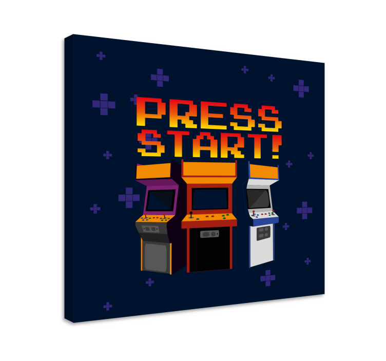 Video game canvas art retro arcade machines - TenStickers