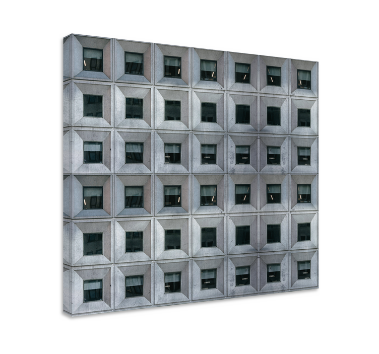 Brutalist architecture 3D canvas prints - TenStickers