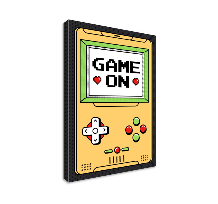 Game on console video game canvas art - TenStickers