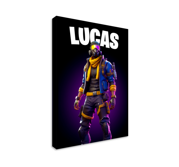 Warrior in shades video game canvas art - TenStickers