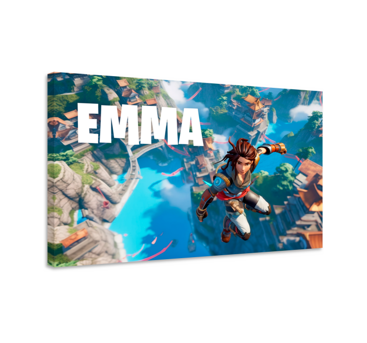 Jump into the void video game canvas art - TenStickers