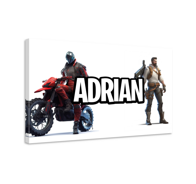 Personalized characters video game canvas art - TenStickers
