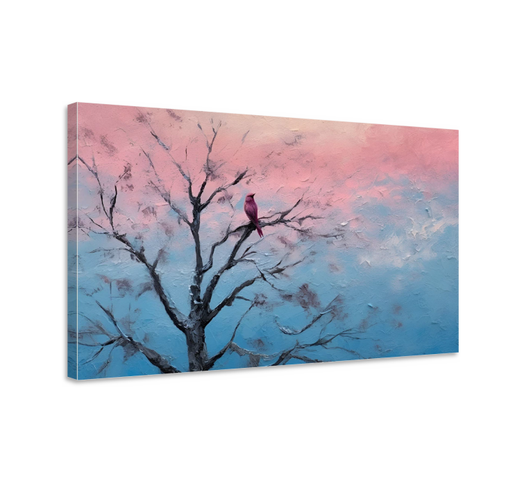a bird in a tree canvas art - TenStickers