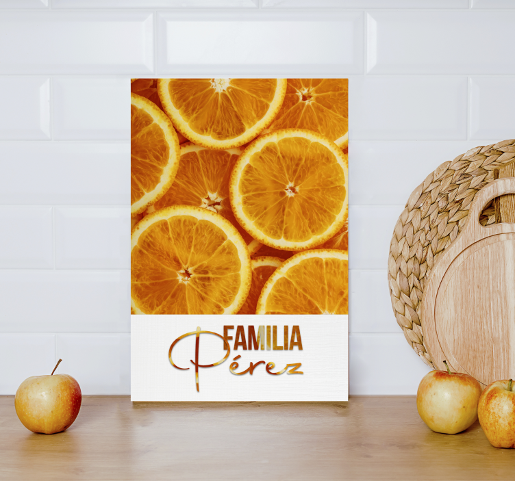 Fruit pattern canvas wall art - TenStickers
