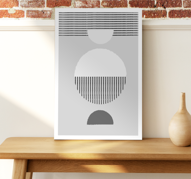 Nordic style dining room canvas art - TenStickers